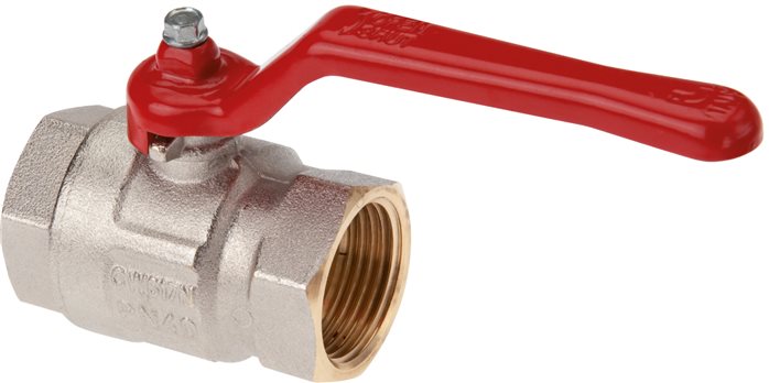 Exemplary representation: 2-part ball valve, full bore, short design, standard